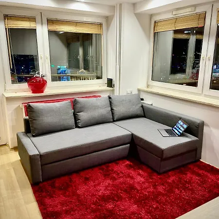 Super Red Centrum View In Town 2x Metro Fast Wifi 300 Mbs Netflix Appletv Smarttv Spotify Panorama Miasta Appartement