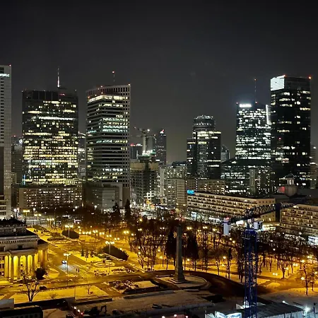 Super Red Centrum View In Town 2x Metro Fast Wifi 300 Mbs Netflix Appletv Smarttv Spotify Panorama Miasta * Varsavia